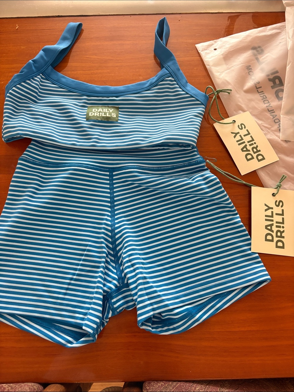 Daily Drills Blue PLAY set XS SHORTS S TOP
